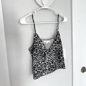 Leopard Tank Blouse - Size Small
